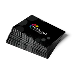 Cartão de Visita em Couché Fosco com Laminação Fosca e Verniz localizado