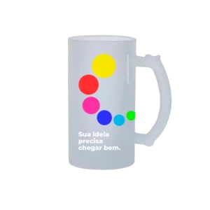 Caneca de Vidro Personalizada Chopp 475 ml - FOSCA